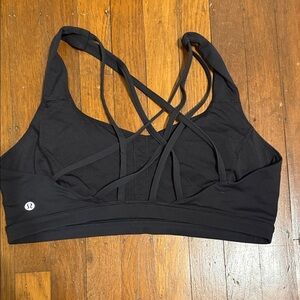 lululemon athletica Black Strappy Crisscross Sports Bra